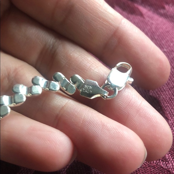 Sterling Silver bracelet made in Italy - Picture 4 of 8